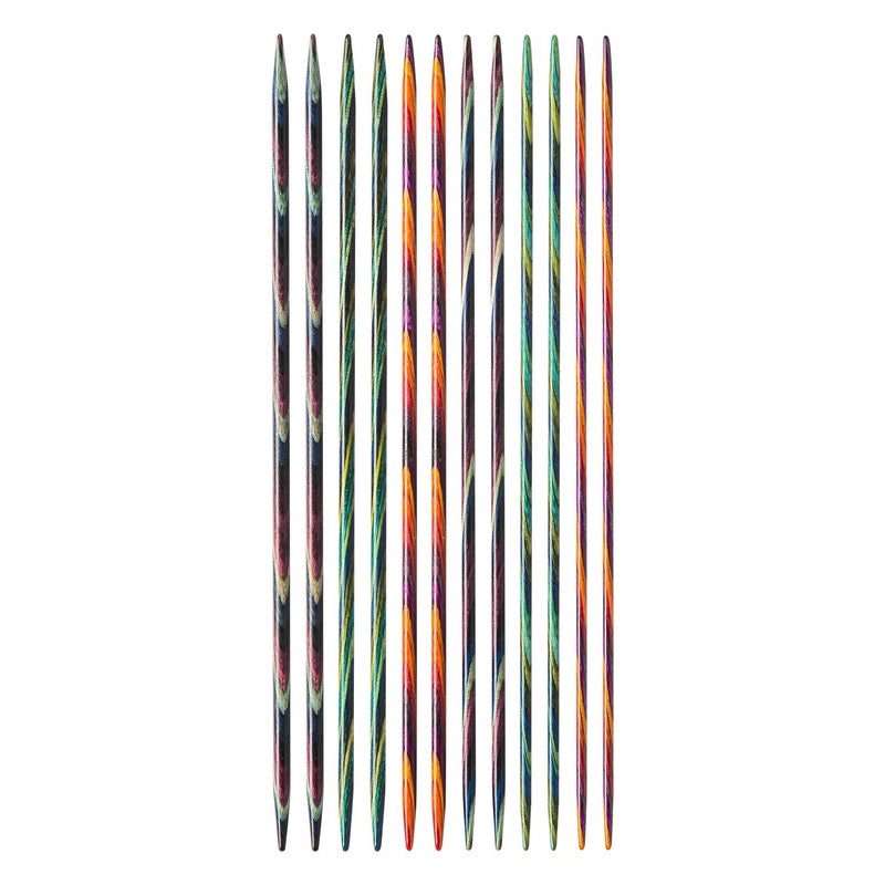 KnitPicks Knit Picks Double Pointed Wood Knitting Needle Set (Mosaic 6") - Image 2